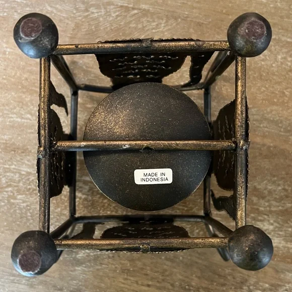 Kirklands Bronze Metal Cat Candle Holder - Picture 5 of 5